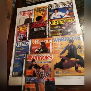 Lot Of 10 WARRIOR Fighting Arts Magazine Vintage In Plastic